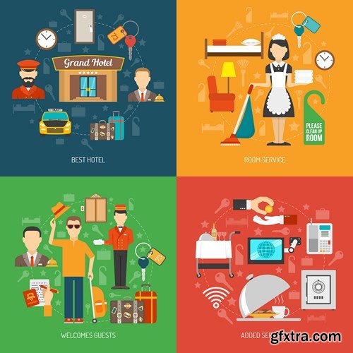 Flat Vector Design 20 - 25xEPS