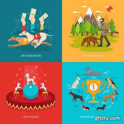 Flat Vector Design 20 - 25xEPS