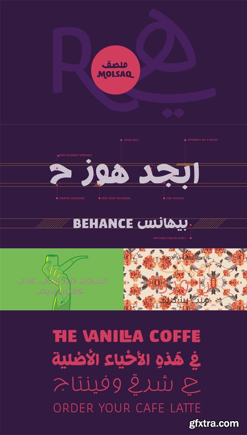 Molsaq Arabic Font Family $140