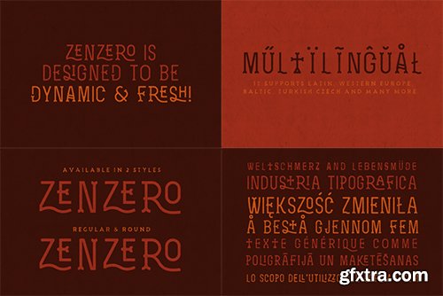 CreativeMarket Zenzero Grotesk Typeface 489709