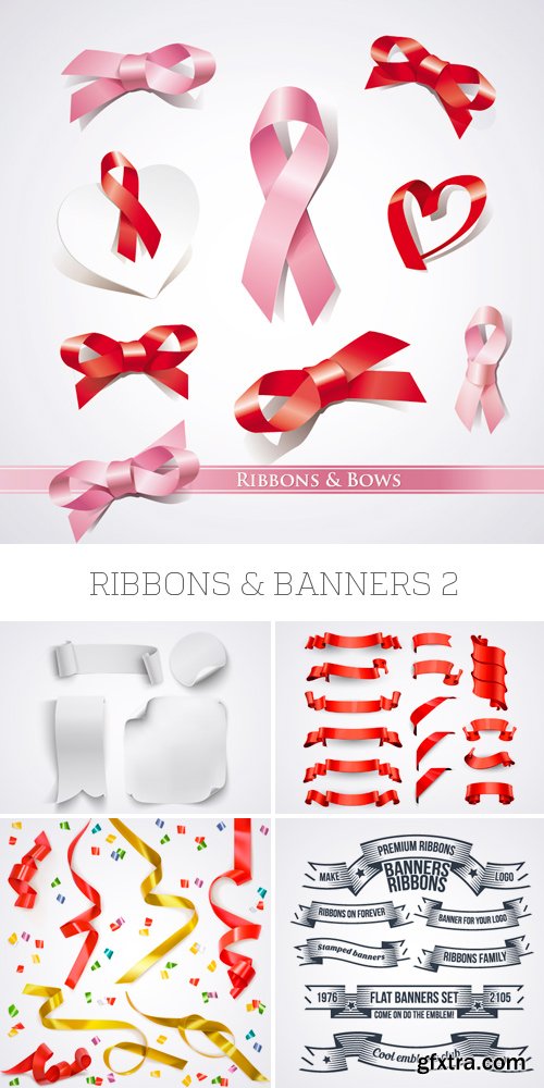 Amazing SS - Ribbons & Banners 2, 25xEPS