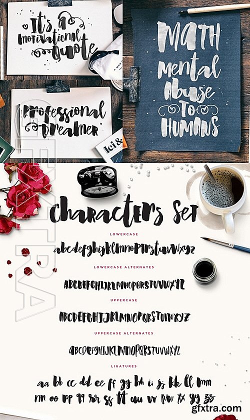 CM - Wiggle Typeface + Bonus 489683