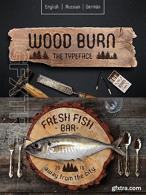 CM - WoodBurn Font 488028