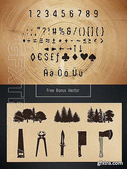 CM - WoodBurn Font 488028