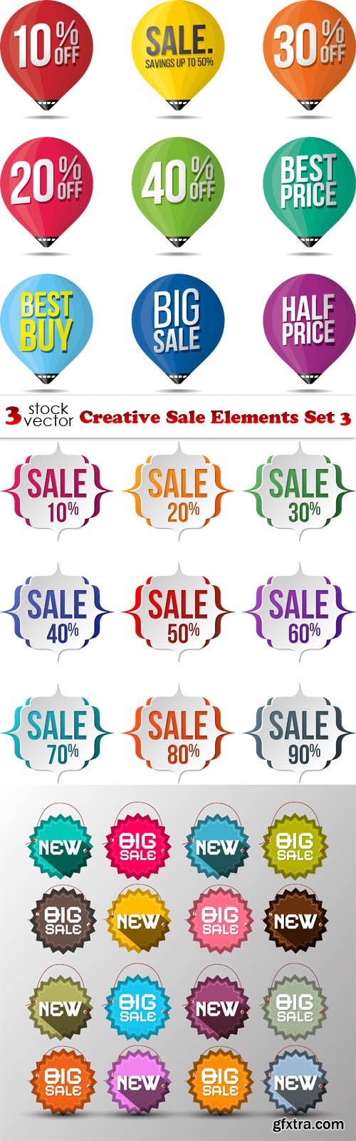 Vectors - Creative Sale Elements Set 3