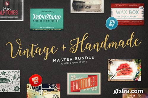 Creativemarket Vintage & Handmade Master Bundle 487547