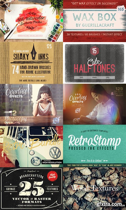 Creativemarket Vintage & Handmade Master Bundle 487547