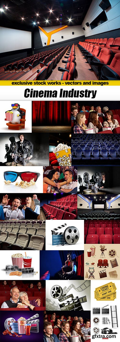 Cinema Industry - 25x UHQ JPEG, 3xEPS