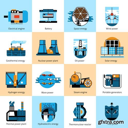 Flat Vector Design 21 - 25xEPS