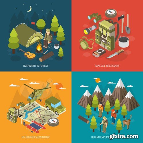 Flat Vector Design 21 - 25xEPS