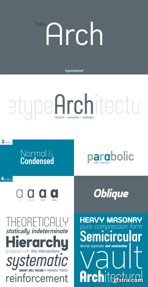 Arch Font Family Complete $200