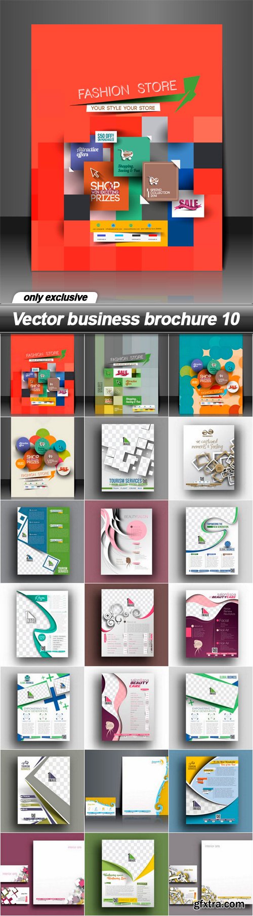 Vector business brochure 10 - 21 EPS