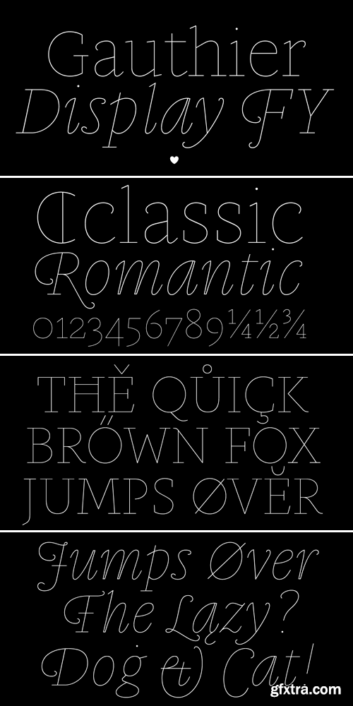 Gauthier Display FY Font Family