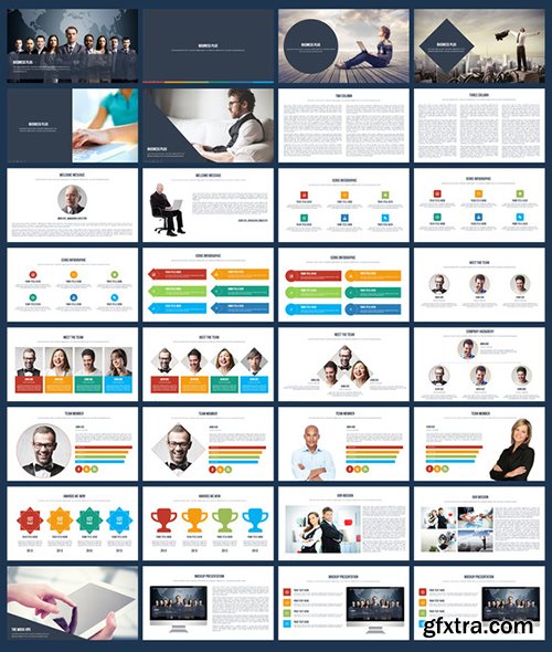 Creativemarket Business Plus Presentation Template 489546