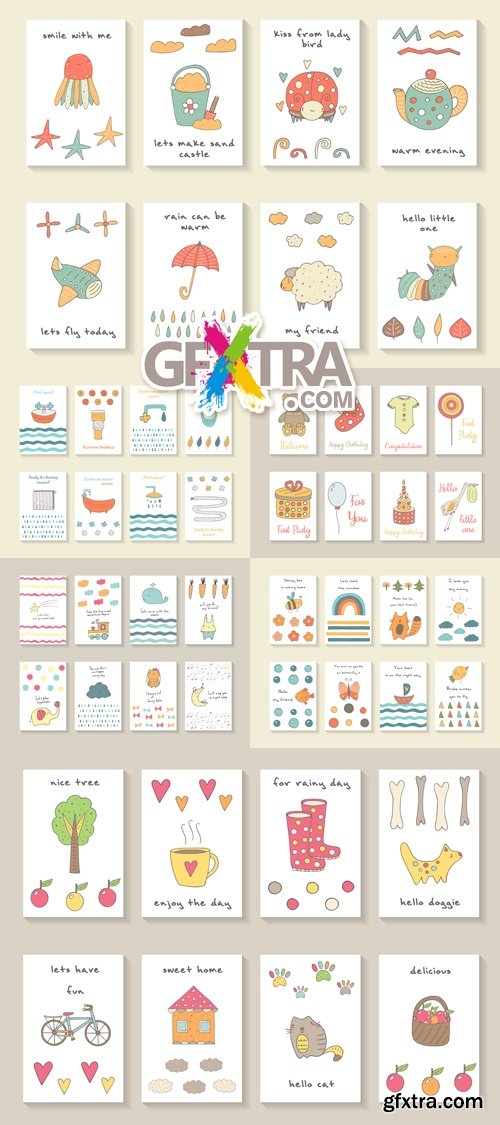 cute-baby-shower-cards-vector-gfxtra