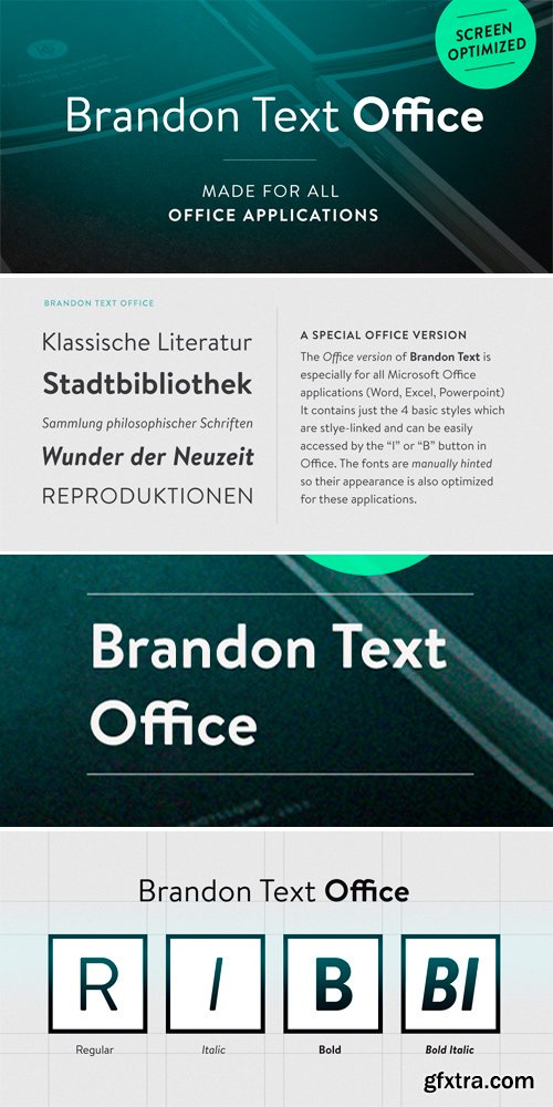 Brandon Text Office Font Family