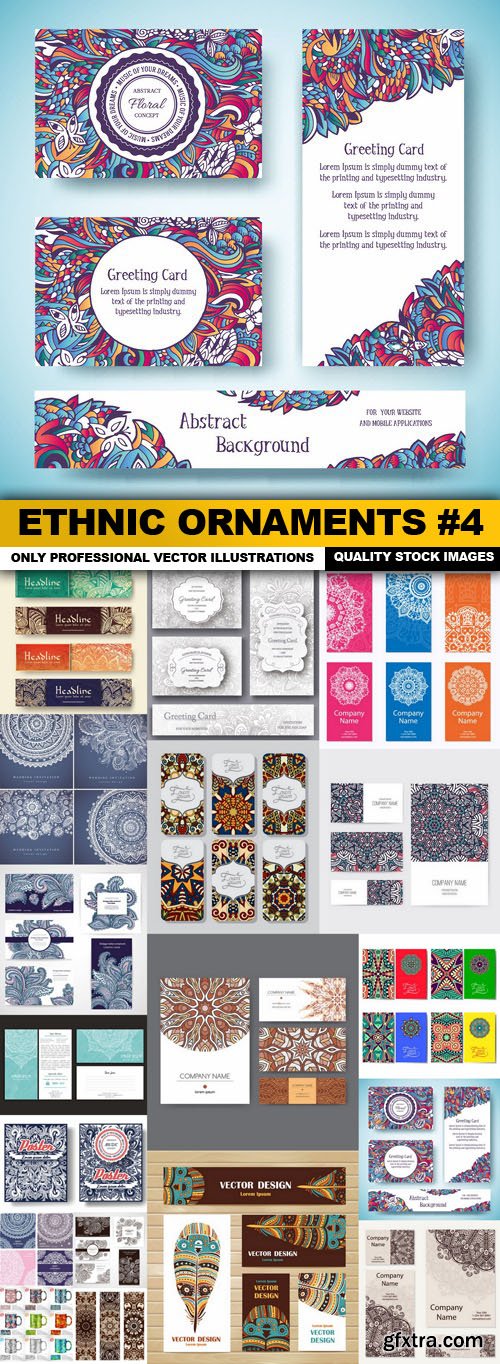 Ethnic Ornaments #4 - 18 Vector