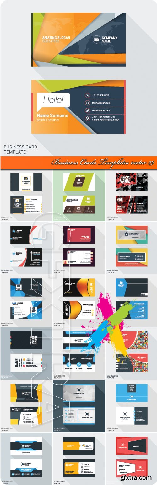 Business Cards Templates vector 29