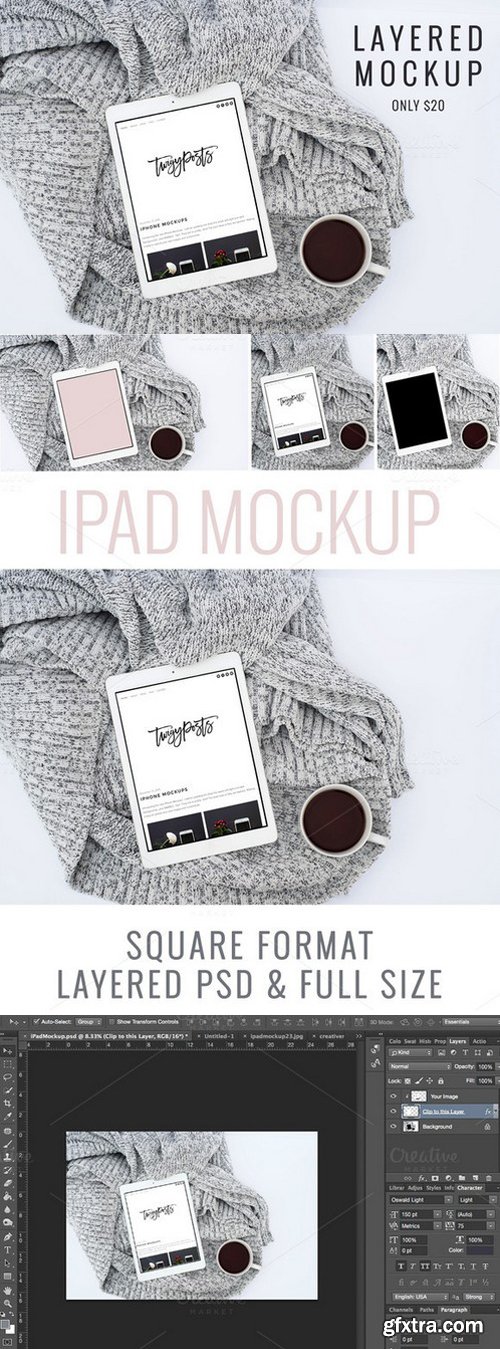 CM - Cozy iPad Mockup 478830