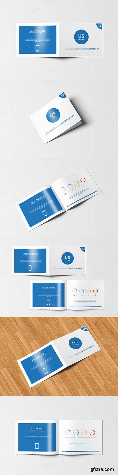 CM - Bifold Horinzontal Brochure Mock-Up 481055