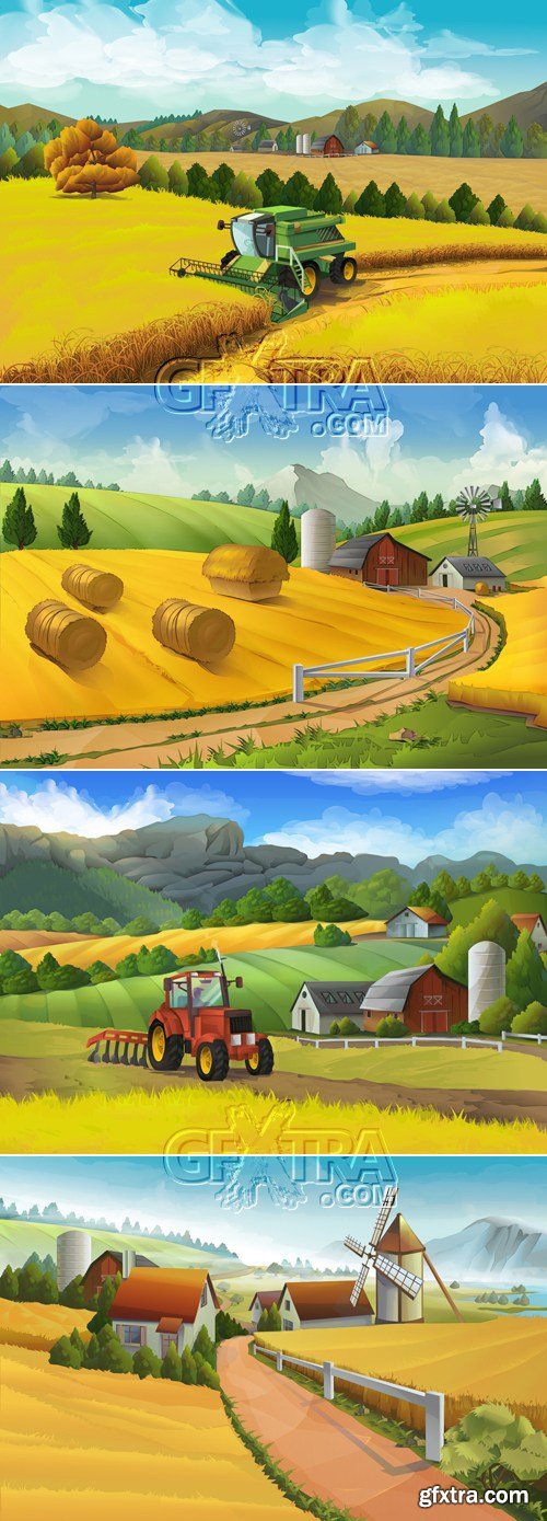 Rural Landscapes Vector 2