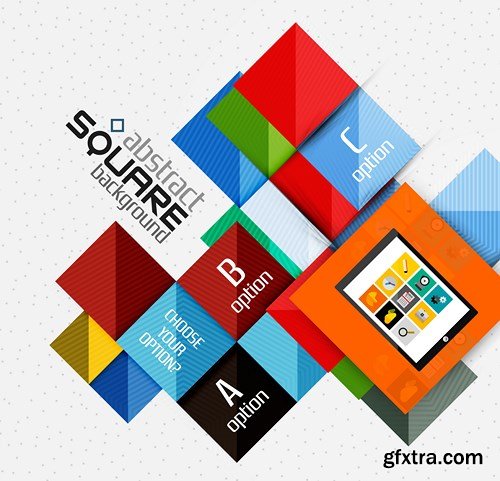 Square Shapes Banner 2 - 14xEPS