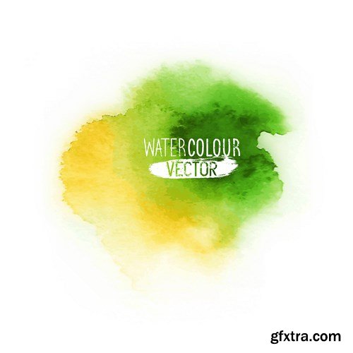 Watercolor Design Vector Set 3 - 15xEPS