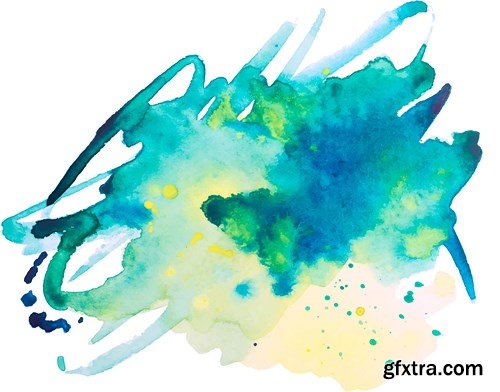 Watercolor Design Vector Set 3 - 15xEPS