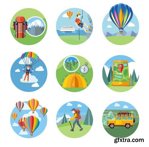 Flat Vector Design 22 - 25xEPS