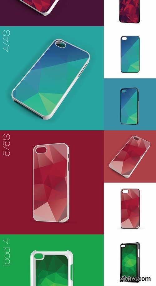 CM - Iphone Pack - 2d Case Mock-Up 492175