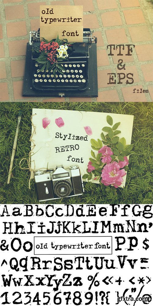 CreativeMarket Old typewriter font 487668