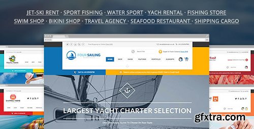 ThemeForest - 456 Sailing v1.1.1 - Sport Shop & Yacht / Transport / Travel WP Theme - 11003222