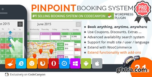 CodeCanyon - Pinpoint Booking System PRO v2.1.2 - Book everything with WordPress - 2675936