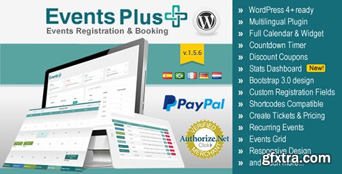 CodeCanyon - WordPress Events Calendar Registration & Booking v1.5.6 - 7647762