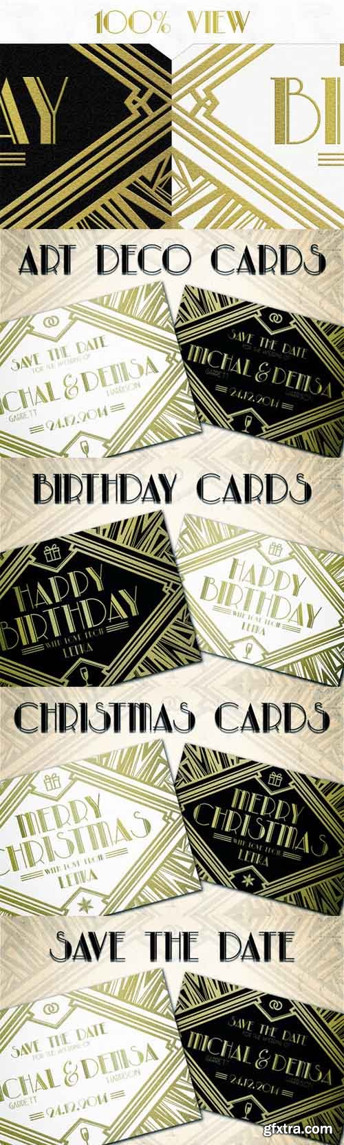 CM - Art Deco Cards 123076