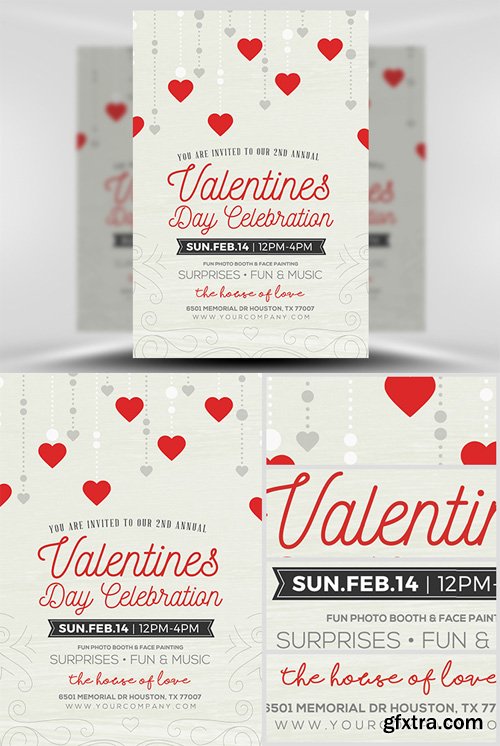 Rustic Valentine’s Flyer Template