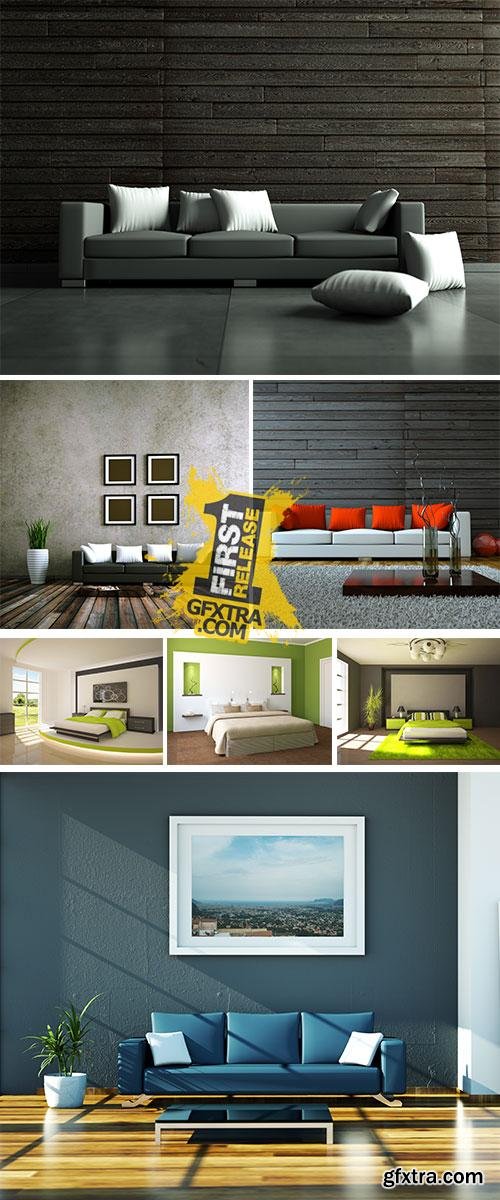 Stock Photo: Modern apartment interior