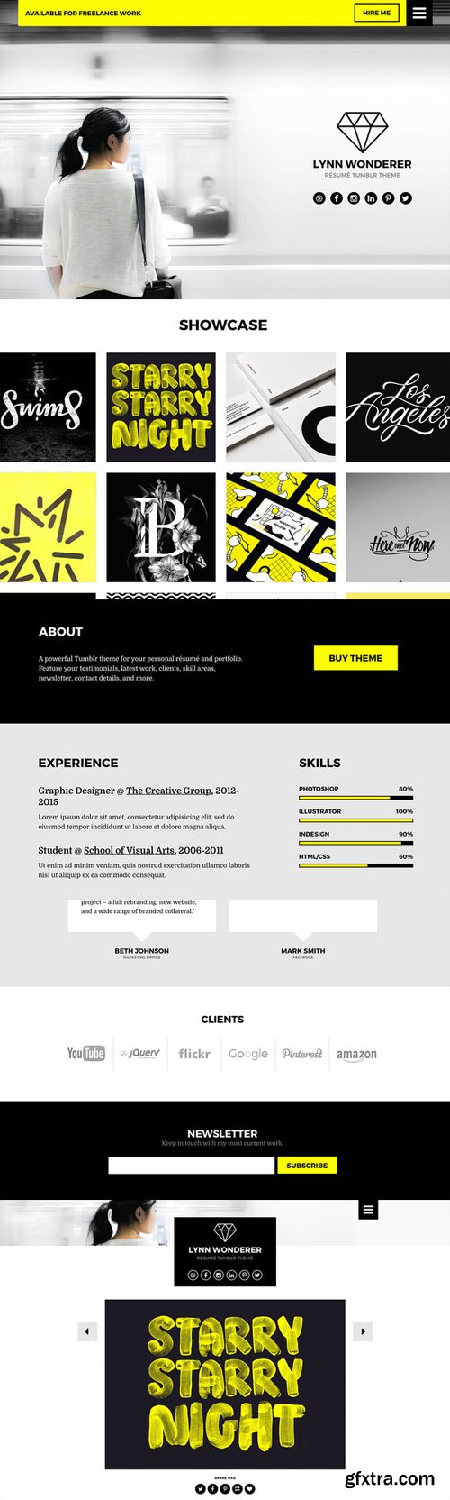 CM - Resume Tumblr Theme 473645