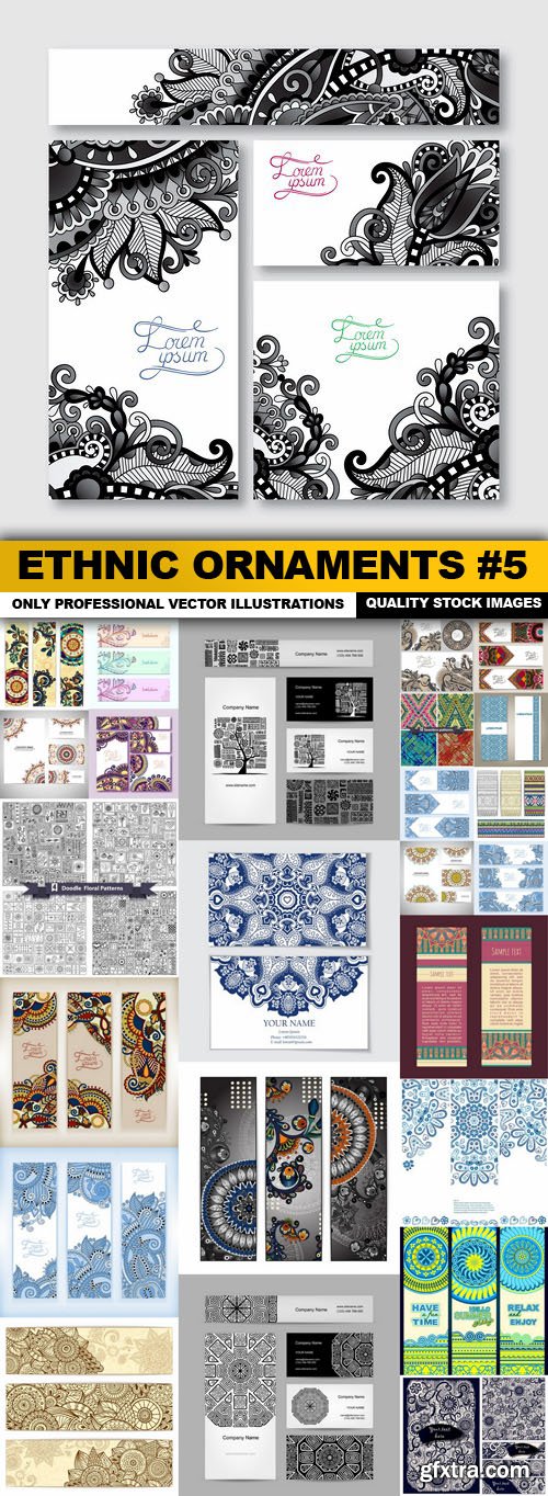 Ethnic Ornaments #5 - 25 Vector