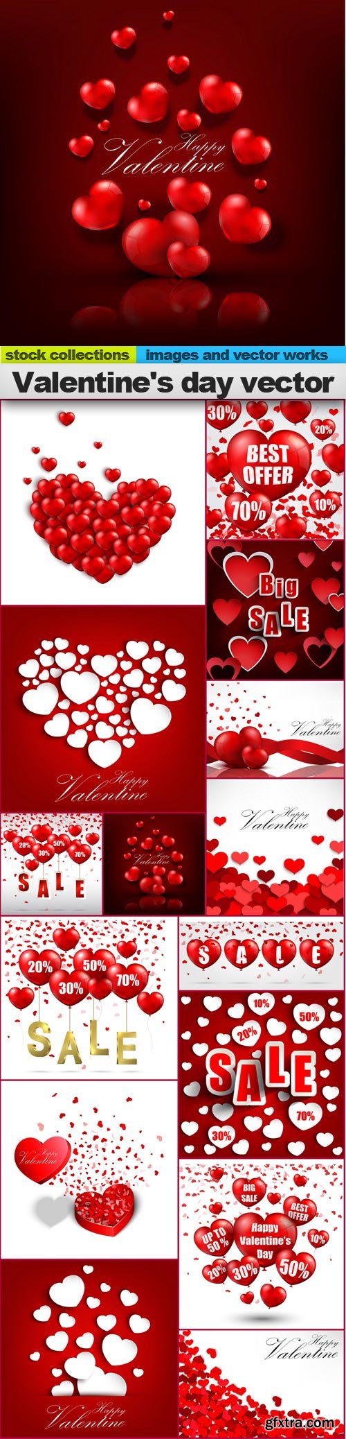 Valentine's day vector, 15 x EPS