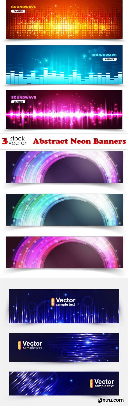 Vectors - Abstract Neon Banners