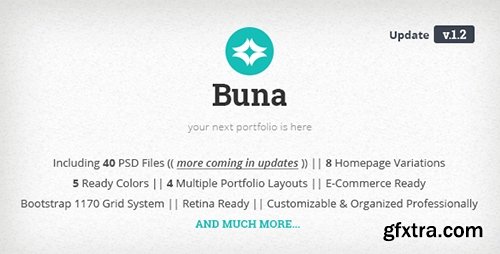 ThemeForest - Buna v1.2 - Your Next Agency/Portfolio Template - 10459375