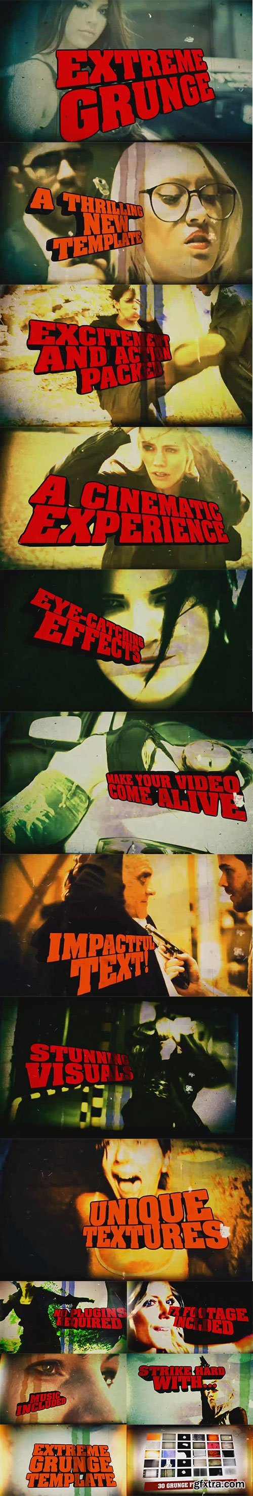 Extreme Grunge Movie Trailer Template