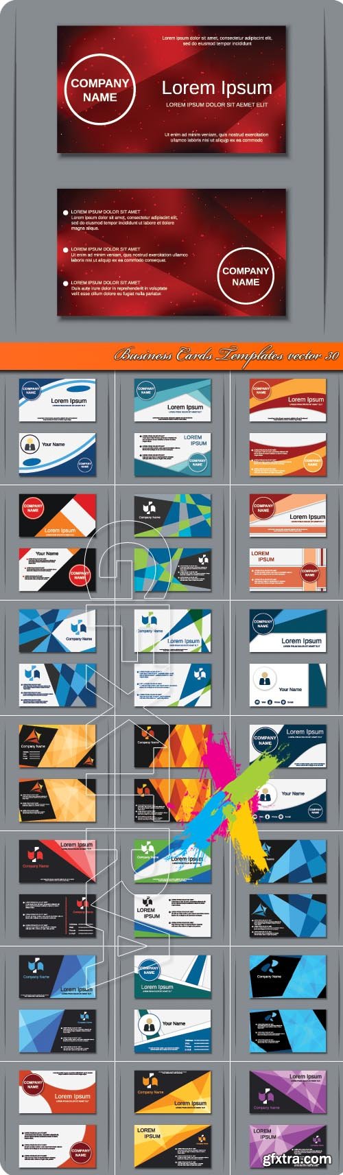 Business Cards Templates vector 30