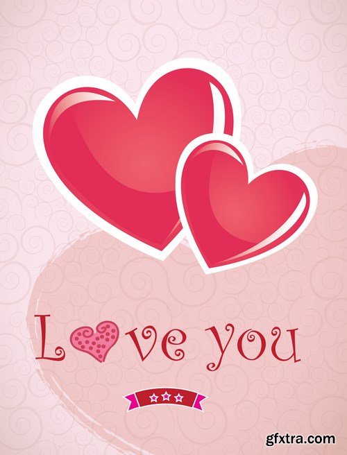 Love card design - 25 EPS