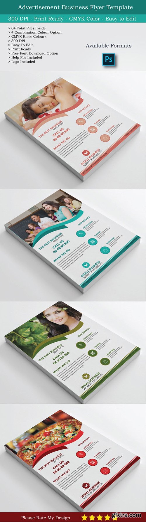 CreativeMarket Small Business Flyer & Logo Design 489744