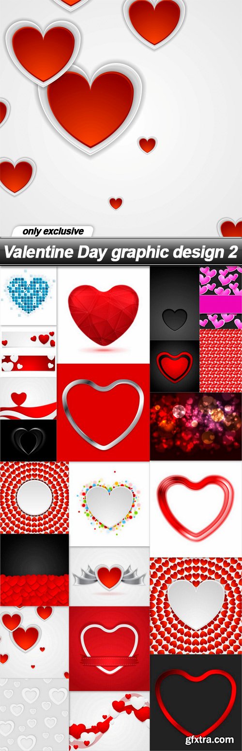 Valentine Day graphic design 2 - 22 EPS