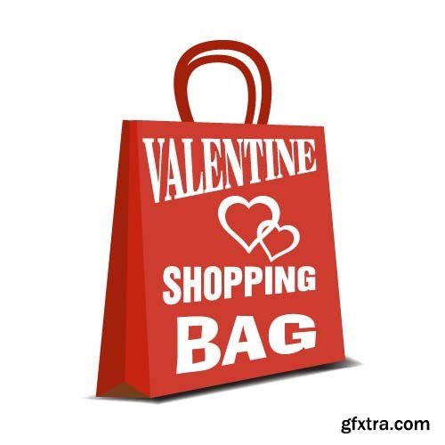 Valentine's Day shopping bag