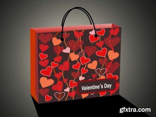 Valentine's Day shopping bag