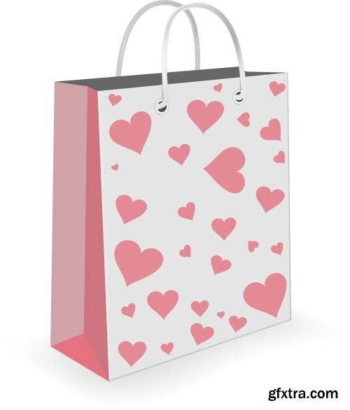 Valentine's Day shopping bag